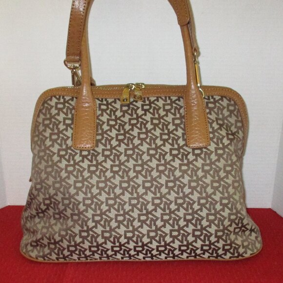 DKNY Large Monogram Satchel - Picture 2 of 16